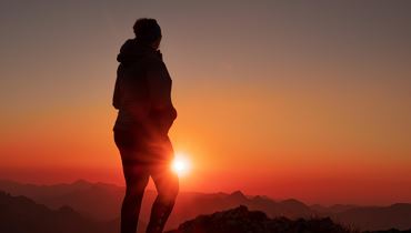 Al Feuerköpfl per il sorgere del sole